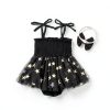 Baby Girl New Year Romper Black 0-12 Months-2