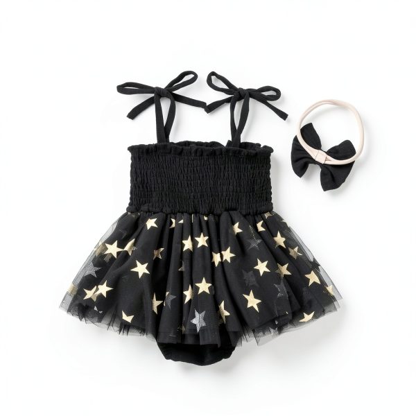 Baby Girl New Year Romper Black 0-12 Months-2