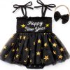 Baby Girl New Year Romper Black 0-12 Months-0