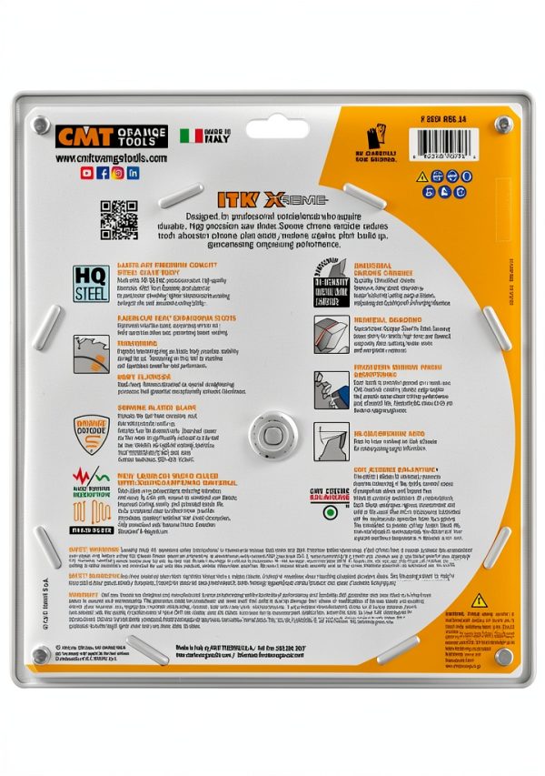 Miter Saw Blade CMT ORANGE TOOLS 14in 96T Carbide Tri-Metal 253.096.14-2